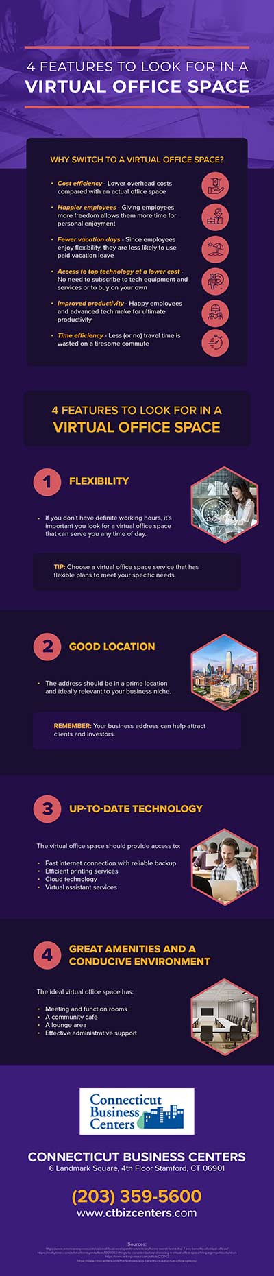 [INFOGRAPHIC] 4 Features to Look for in a Virtual Office Space