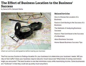 Location Can Be The Difference Between Business Success or Failure Location Can Be The Difference Between Business Success or Failure