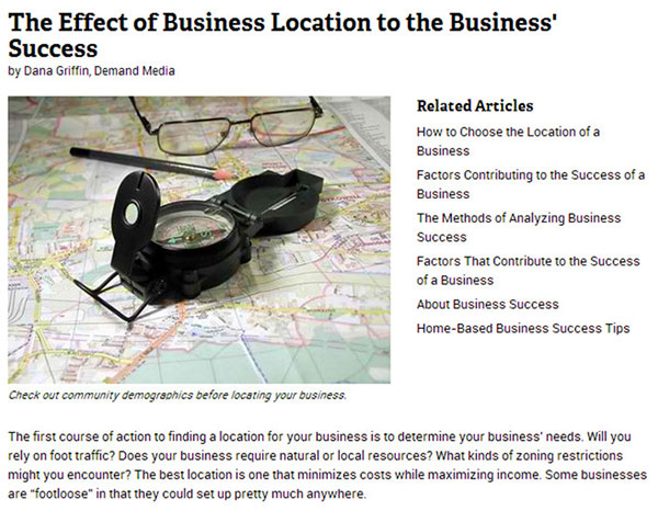 Location Can Be The Difference Between Business Success or Failure
