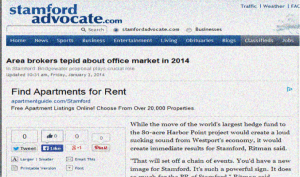 Stamford Office Space Market More Upbeat In 2014