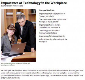 Technology Makes the Business World Go Round Technology Makes the Business World Go Round